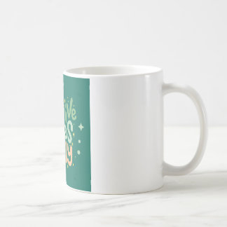 Nur positive Vibes Zitat Kaffeetasse – Ästhetisch