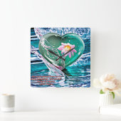 Nur Quadratische Wanduhr (Zuhause)