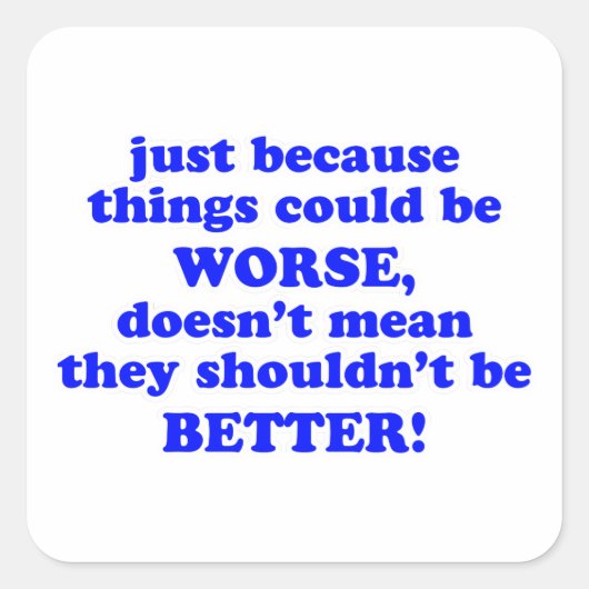 Nur Quadratischer Aufkleber (Vorderseite)
