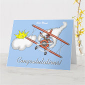 Nur qualifizierte Happy Pilot Card Karte (Gelbe Blume)