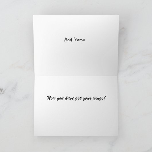 Nur qualifizierte Happy Pilot Card Karte (Innenseite)