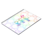 Nur Rainbow Vibes Notizblock (Linke Seite)