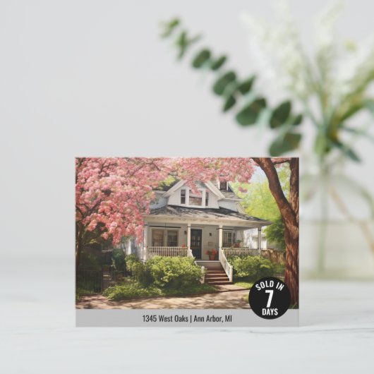 Nur Real Anwesen Marketing Logo verkaufen Postkarte (Stehend Vorderseite)