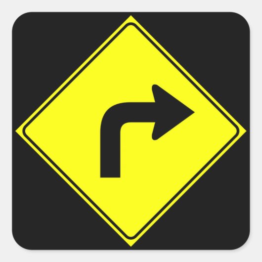 Nur rechts quadratischer aufkleber (Vorderseite)