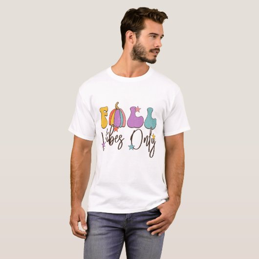 Nur Retro Fall Vibes - Fall T - Shirt (Vorne ganz)