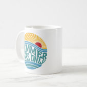 Nur Retro Summer Vibes Kaffeetasse (Vorderseite Links)