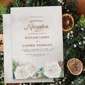 Nur Rezeption für die Hochzeit von White Rose und  Einladung