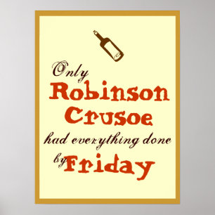 Nur Robinson Crusoe Poster