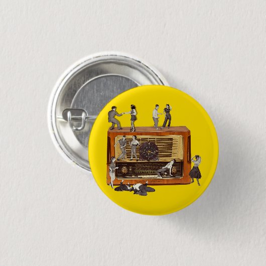 Nur Rock & Roll Button (Vorne & Hinten)