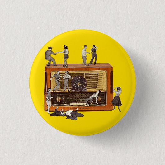 Nur Rock & Roll Button (Vorderseite)