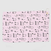 Nur Rosa notiert Golfhandtuch (Horizontal)