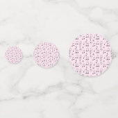 Nur Rosa notiert Konfetti (Rückseiten)
