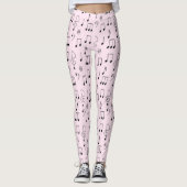 Nur Rosa notiert Leggings (Vorderseite)