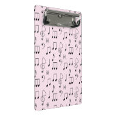Nur Rosa notiert Mini Klemmbrett (Schrägansicht)