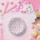 Nur Rosa notiert Pappteller (Party)