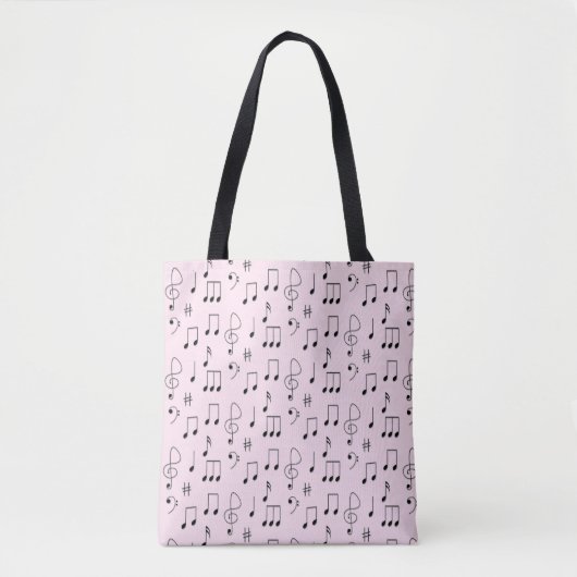 Nur Rosa notiert Tasche (Vorderseite)