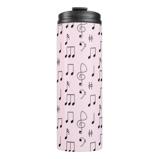 Nur Rosa notiert Thermosbecher (Vorderseite)