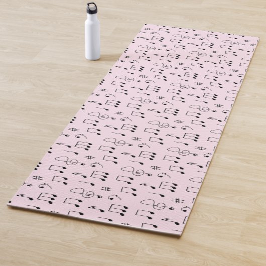 Nur Rosa notiert Yogamatte (Beispiel)