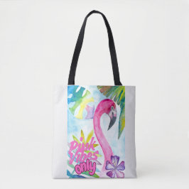 Nur rosa Vibes – Rosa Flamingo Tasche