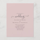 Nur rosafarbener rosafarbener Text mit elegantem B Flyer (Vorne)