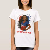 Nur Rot, Weiß und Blau Jugendliche Vibes T-Shirt (Vorderseite)