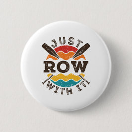 Nur Rotation mit Coolen Retro Rowing Crew Team Oar Button
