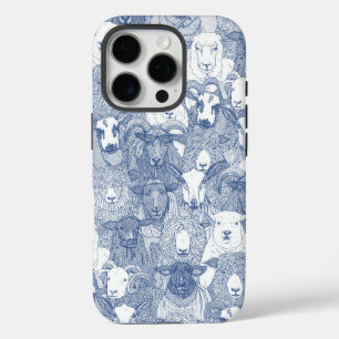 nur Schaf klassisch blau weiß iPhone 16 Pro Hülle