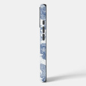 nur Schaf klassisch blau weiß Case-Mate iPhone Hülle (Rückseite / Links)