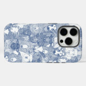 nur Schaf klassisch blau weiß Case-Mate iPhone Hülle (Rückseite (Horizontal))