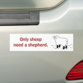 Nur Schafe benötigen ein Schäfer _sticker Autoaufkleber (Auf Auto)