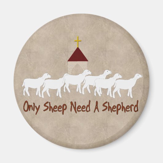 Nur Schafskirte Magnet (Vorne)