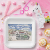 Nur Schatten in Stadt Pappteller (Party)