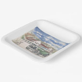 Nur Schatten in Stadt Pappteller (Gewinkelt)