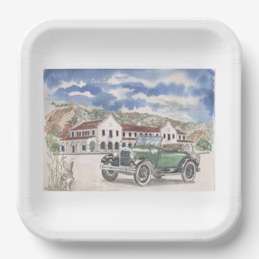 Nur Schatten in Stadt Pappteller (Vorderseite)