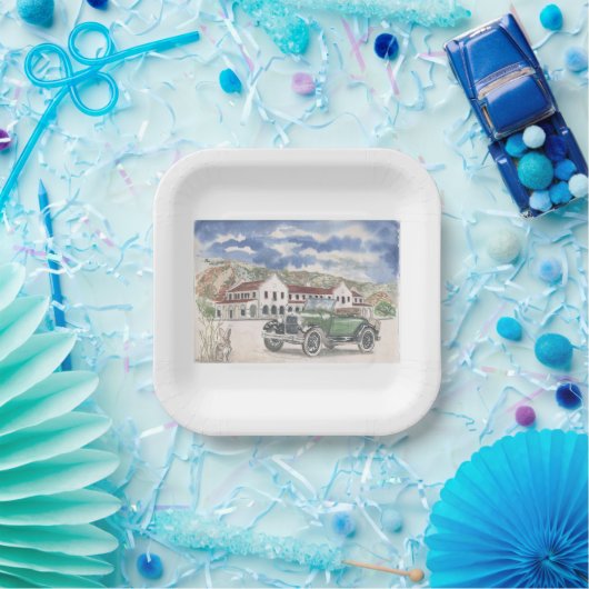 Nur Schatten in Stadt Pappteller (Party)