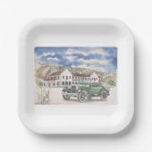 Nur Schatten in Stadt Pappteller (Vorderseite)