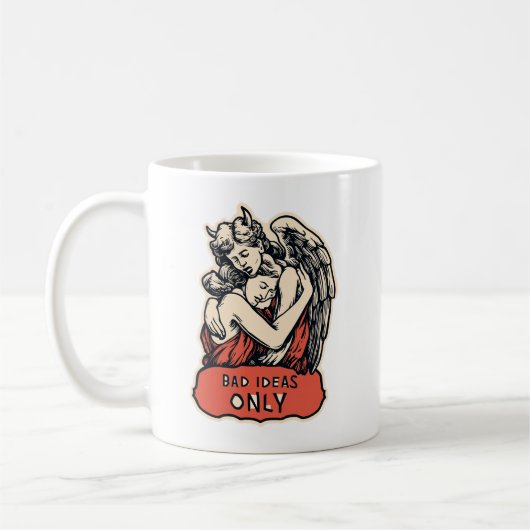 Nur schlechte Ideen - Vintage Gothic Kaffeetasse (Links)
