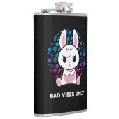 Nur schlechte Schwingungen Flachmann (Rechts)