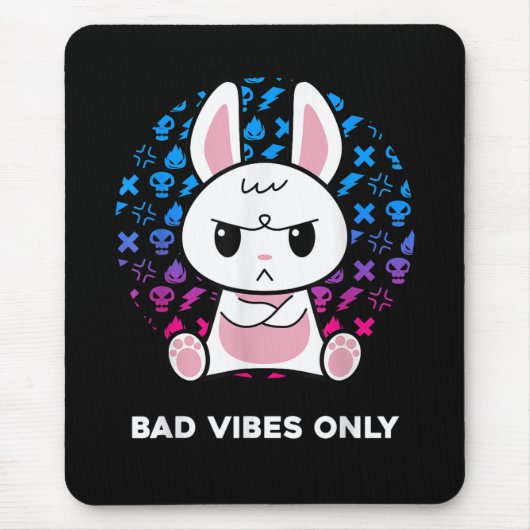 Nur schlechte Schwingungen Mousepad (Vorne)