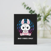 Nur schlechte Vibes Postkarte (Stehend Vorderseite)