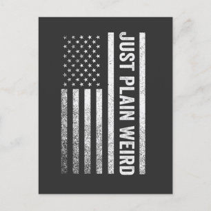 Nur Schlichte komische amerikanische Flaggenwahl K Postkarte