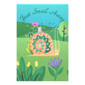 Nur Schnecke weg Niedliche Schnecke Fotodruck (Vorne)