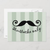 nur Schnurrbart Postkarte (Vorne/Hinten)