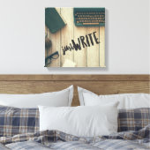 Nur schreiben 12" x 12", 1,5", Single Canvas Print Leinwanddruck (Insitu (Schlafzimmer))