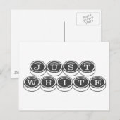 Nur schreiben postkarte (Vorne/Hinten)