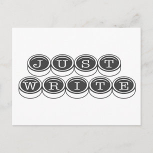 Nur schreiben postkarte