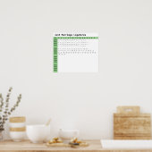 Nur Schriftart-Ligaturen heiraten Poster (Küche)