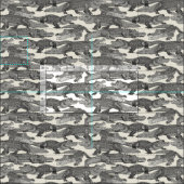 Nur schwarze Alligatoren Stoff (Kachel)