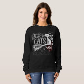 Nur schwarze Katze.b Sweatshirt (Vorne ganz)