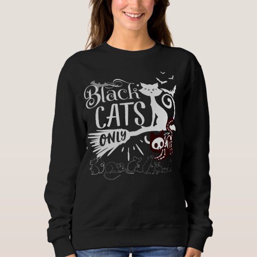 Nur schwarze Katze.b Sweatshirt (Vorderseite)